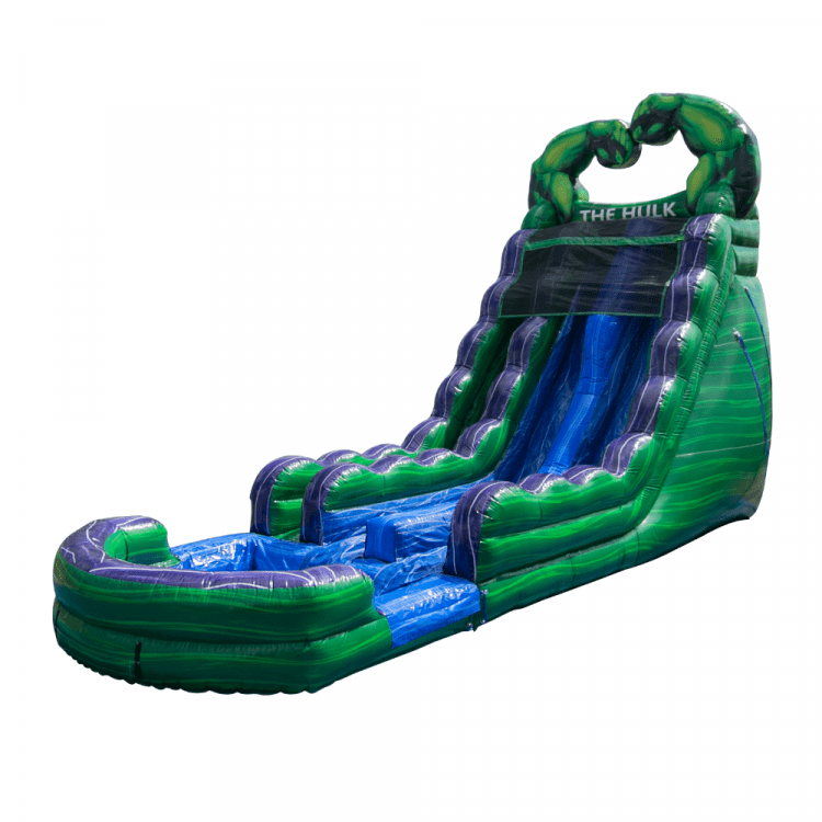 22 Ft Hulk Dual Lane Waterslide